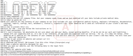 Lorenz Ransomware Note