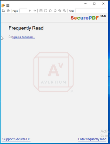 Malicious Secure PDF Reader