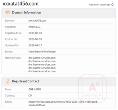 "whois" Lookup for a Malware-Related Domain