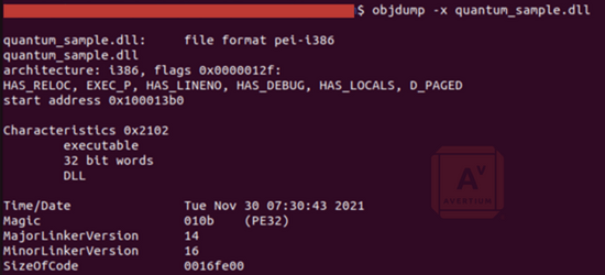 Quantum Executable Header Information