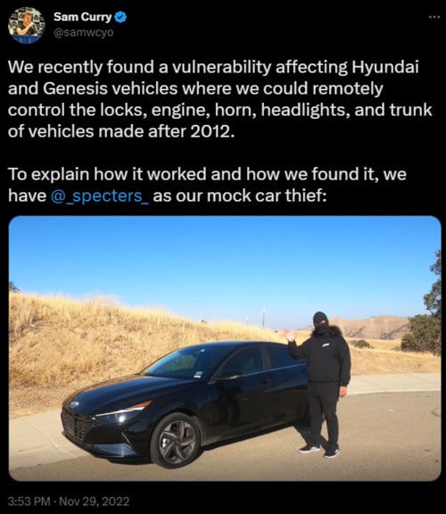 Hyundai Vulnerability